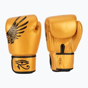 Боксерські рукавички Fairtex Universal "Tight-Fit" Design Falcon золоті