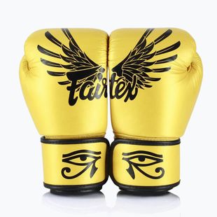 Боксерські рукавички Fairtex Universal "Tight-Fit" Design Falcon золоті