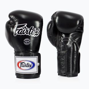 Боксерські рукавички Fairtex Super Sparring - закритий великий палець чорні
