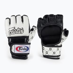 Рукавички для боротьби Fairtex Super Sparring білі/чорні