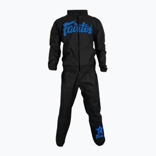 Костюм для сауни Fairtex Вініловий чорний/синій