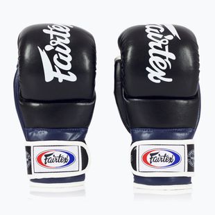 Рукавички для боротьби Fairtex Super Sparring Grappling Gloves чорні/сині