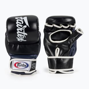Рукавички для боротьби Fairtex Super Sparring Grappling Gloves чорні/сині
