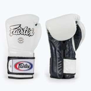 Боксерські рукавички Fairtex Heavy Hitter Mexican Style біло-сині