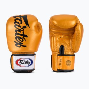 Золоті боксерські рукавички Fairtex Deluxe Tight-Fit