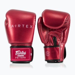 Боксерські рукавички Fairtex Metallic червоні