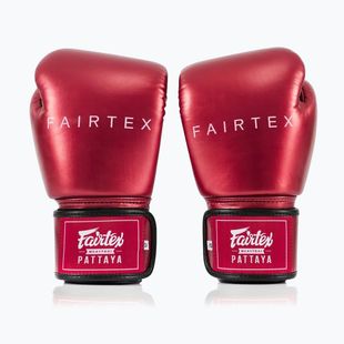 Боксерські рукавички Fairtex Metallic червоні
