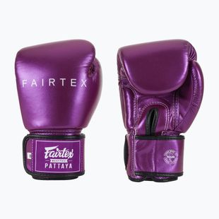 Боксерські рукавички Fairtex Metallic фіолетові