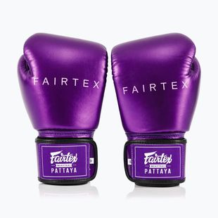 Боксерські рукавички Fairtex Metallic фіолетові