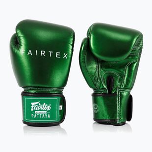 Боксерські рукавички Fairtex металік зелені
