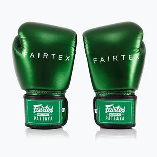 Боксерські рукавички Fairtex металік зелені