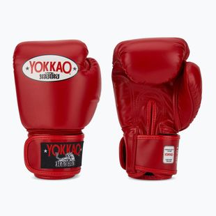 Рукавиці боксерські чоловічі YOKKAO Matrix red
