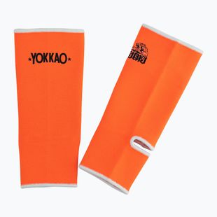 Захист гомілковостопного суглоба чоловічий YOKKAO Muay Thai neon orange