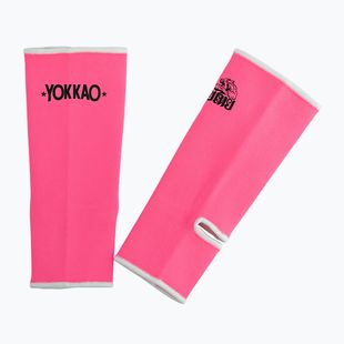 Захист гомілковостопного суглоба чоловічий YOKKAO Muay Thai neon pink