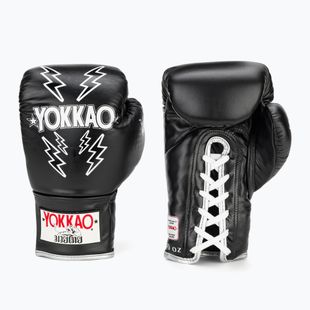 Рукавиці боксерські чоловічі YOKKAO Stadium Lace Up black