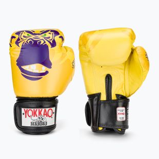 Рукавиці боксерські чоловічі YOKKAO Primate yellow
