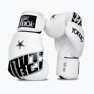 Рукавиці боксерські YOKKAO Lettering Boxing white