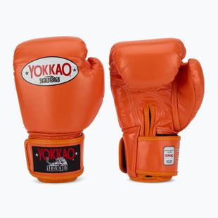 Рукавиці боксерські чоловічі YOKKAO Matrix orange ibis