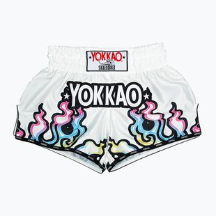 Шорти для тренувань чоловічі YOKKAO Flames CarbonFit white