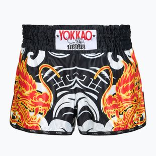 Шорти для тренувань чоловічі YOKKAO Dragon Muay Thai black/white