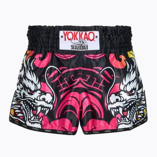 Шорти для тренувань чоловічі YOKKAO Dragon Muay Thai pink/blue