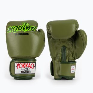 Рукавиці боксерські YOKKAO Late Show Boxing olive