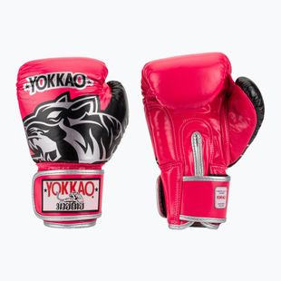 Рукавиці боксерські YOKKAO Original Boxing Gloves fuchsia