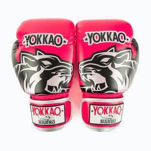 Рукавиці боксерські YOKKAO Original Boxing Gloves fuchsia