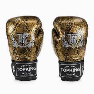 Рукавиці боксерські Top King Muay Thai Super Star Air Snake black/gold