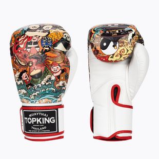 Рукавиці боксерські Top King Boxing Culture white/red TKBGCT-SL-1C1