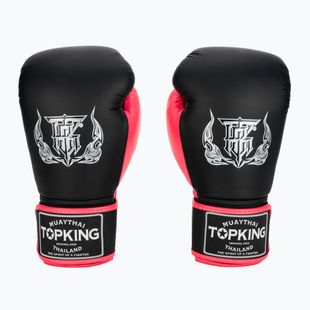 Рукавиці боксерські Top King Reborn Boxing Semi Leather black/pink