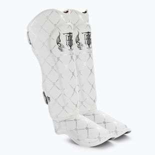 Захист для гомілок та стоп Top King Chain Semi Leather white/silver