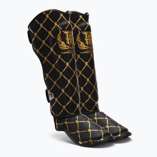Захист для гомілок та стоп Top King Chain Semi Leather black/gold