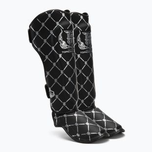Захист для гомілок та стоп Top King Chain Semi Leather black/silver