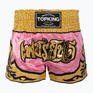 Шорти для тренувань Top King Thai Boxing pink/gold