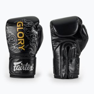 Fairtex Glory Kickboxing Competition Тренувальні боксерські рукавички чорні/сріблясті
