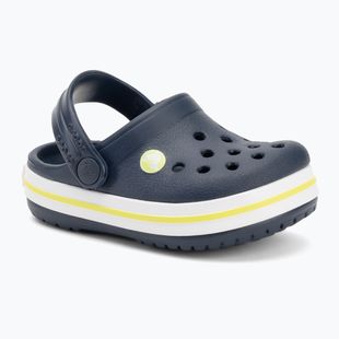 Шльопанці дитячі Crocs Crocband Clog Kids navy/citrus