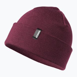 Шапка зимова Atomic Alps Rolled Cuff Beanie maroon