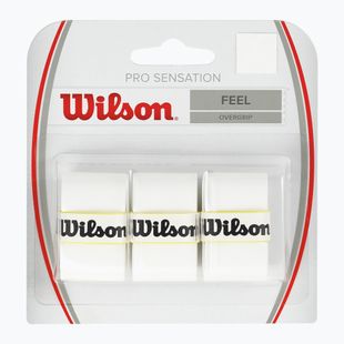 Обгортки для тенісних ракеток Wilson Pro Overgrip Sensation 3 шт. white