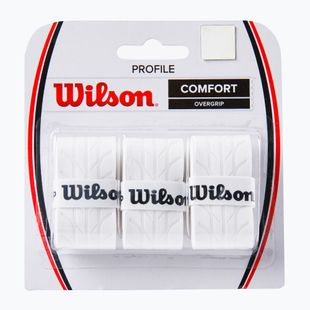 Обмотки для тенісних ракеток Wilson Profile Overgrip 3 шт. білі WRZ4025WH+