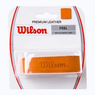 Обмотка для тенісних ракеток Wilson Premium Leather Grip коричнева WRZ420100+