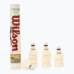 Волани для бадмінтону Wilson Tour BWF 12 шт. white