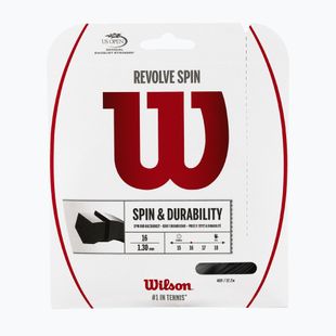Струна для тенісу Wilson Revolve Spin 16 Set 12,2 м чорна WRZ957000+