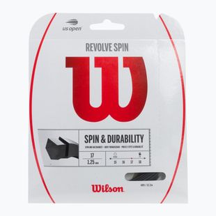 Струна для тенісу Wilson Revolve Spin 17 Set 12,2 м чорна WRZ958900+