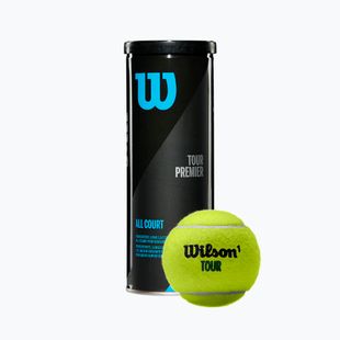 Тенісні м'ячі Wilson Tour Premier All Ct 3 шт. жовті WRT109400