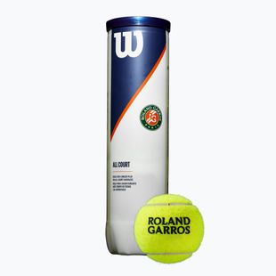 М'ячики для тенісу Wilson Roland Garros All CT 4 шт. yellow