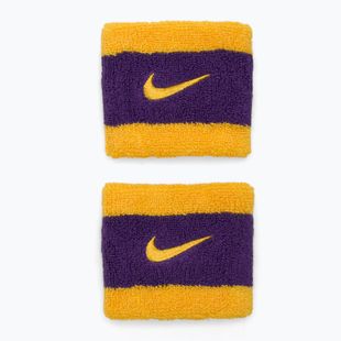 Напульсники Nike Swoosh Wristbands university gold/court purple/university gold