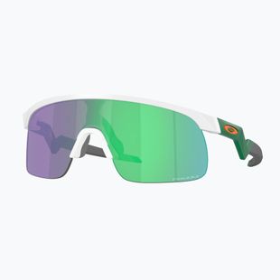 Дитячі сонцезахисні окуляри Oakley Resistor матовий білий/призмовий нефрит