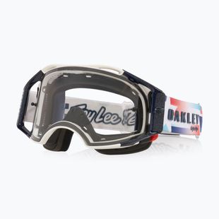 Окуляри велосипедні Oakley Airbrake MTB Troy Lee Designs ice white/clear