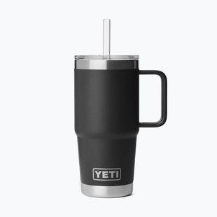 Термокружка YETI Rambler Straw 739 ml black